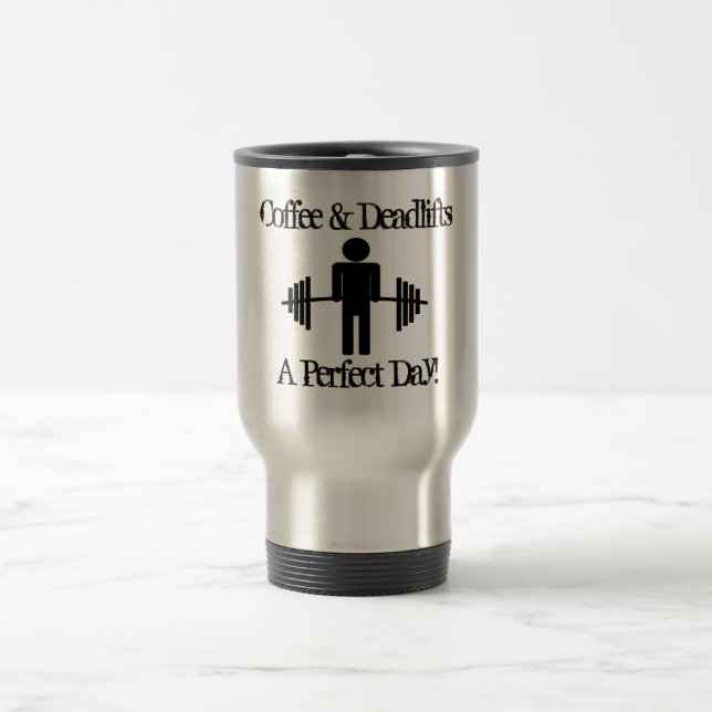 De Voyage Bodybuilder Coffe et Deadlifter Mug (Centre)