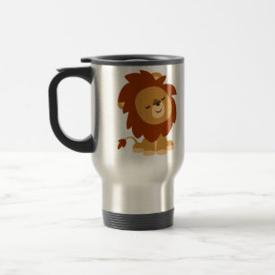 De Voyage Caricature calme mignon Lion Commuter Mug