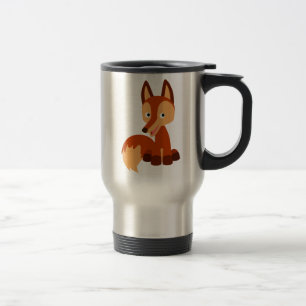 De Voyage Caricature mignon Fox Commuter Mug