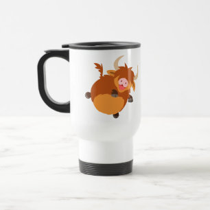 De Voyage Carton flottant mignon Highland Cow Commuter Mug