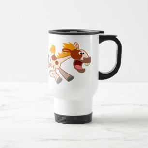 De Voyage Cartoon animé Pinto Horse Commuter Mug