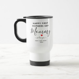 De Voyage Collage photo simple et chic Mug avec coeur