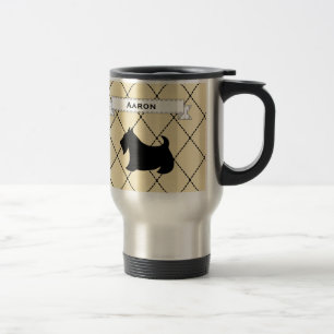 De Voyage Custom Scottish Terrier Travel Coffee Mug Cadeau
