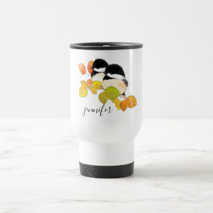 De Voyage Cute chickadee Birds Tourisme personnalisé Mug