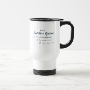 De Voyage Deadline Reader Travel Mug