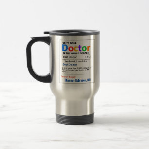 De Voyage Drôle personnalisé Meilleur docteur Mug cadeau