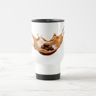 De Voyage Dynamic Coffee Splash Travel  Mug /Coffee Bean Art