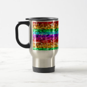 De Voyage Glitz Rainbow travel/banlieue mug