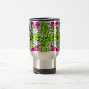 De Voyage Glitz UK Lime Green Voyage/banlieue mug