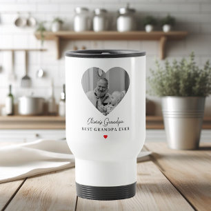 De Voyage Grand-père personnalisé Photo Mug   Meilleur Grand