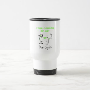 De Voyage Jaune Haughty ChatTravel Mug