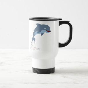 De Voyage Joli Dauphin Cartoon Dauphin Commuter Mug