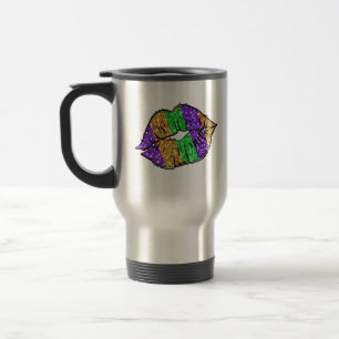 De Voyage Mardi Gras Kiss Travel Mug