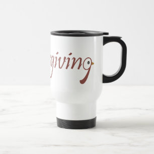 De Voyage Mug avec dessin animé dinde Thanksgiving
