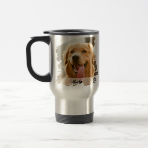 De Voyage Mug photo avec nom personnalisé - Typographie mode