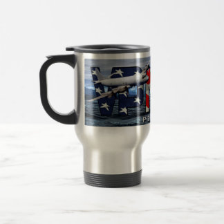 De Voyage P-3B Orion Travel Mug en argent brossé