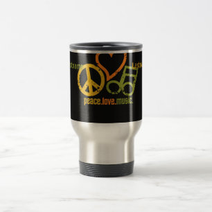 De Voyage Peace Love Mug - choisir style & couleur