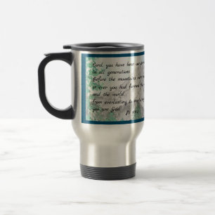 De Voyage Psaume 90 Aquarelle Mountain Travel Mug