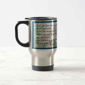 De Voyage Psaume 90 Aquarelle Mountain Travel Mug
