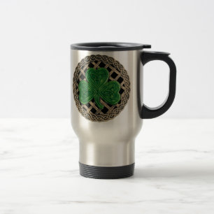 De Voyage Shamrock, treillis Et Noeuds Celtiques Sur Mug Noi