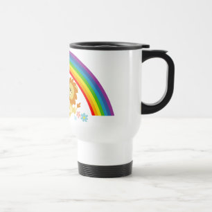 De Voyage Tango-Cute Arc-en-Ciel Cartoon Lions Commuter Mug
