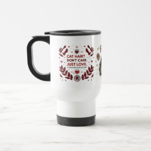 De Voyage Travel Mug - Bold Red Cat Mom Commuter Cup