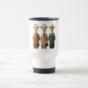 De Voyage Trois Giraffe Travel Thermal Mug
