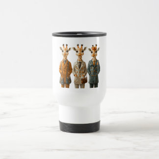 De Voyage Trois Giraffe Travel Thermal Mug