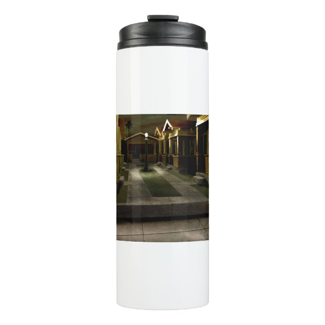 DEA01 Bungalows.tif Thermal Tumbler (Front)