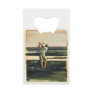 DEA24 Golfer.tif Credit Card Bottle Opener