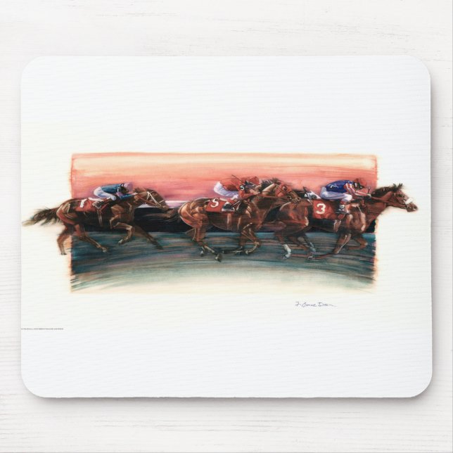 DEA25 Horse Race.tif Mouse Pad (Front)