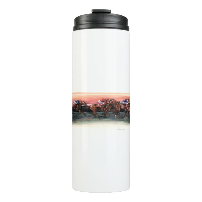DEA25 Horse Race.tif Thermal Tumbler (Front)