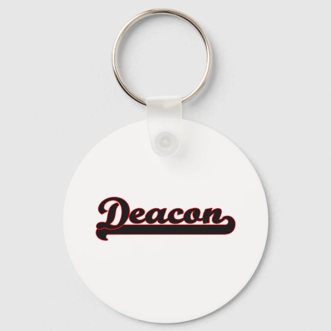 Deacon Classic Job Design Keychain (Front)