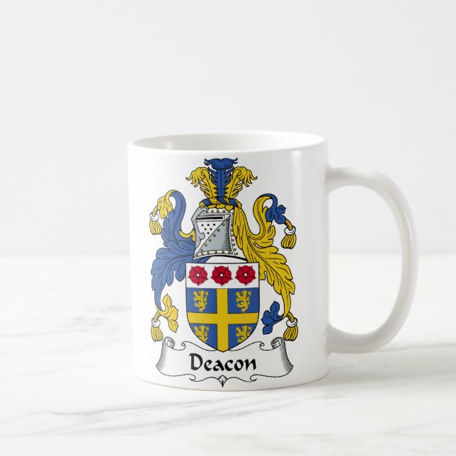 Deacon Family Crest Coffee Mug (Right)