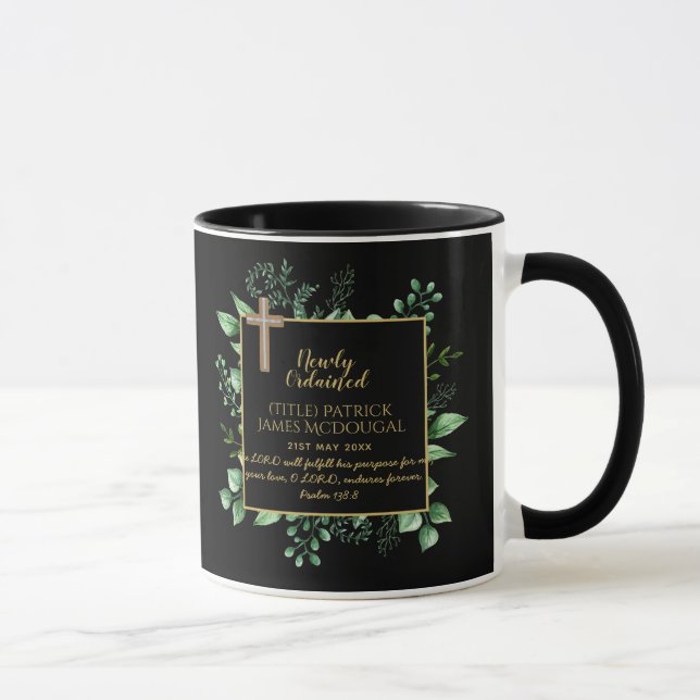 DEACON Newly Ordained Verse Gift Commemorative Mug (Right)