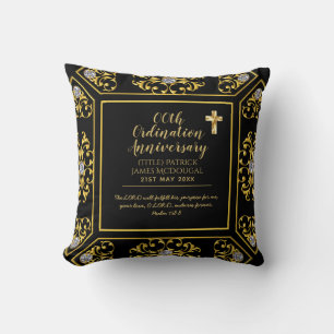 DEACON Ordination Anniversary ANY yrs - Custom Throw Pillow
