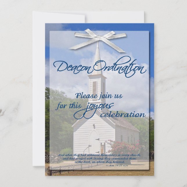 Deacon Ordination Invitation (Front)
