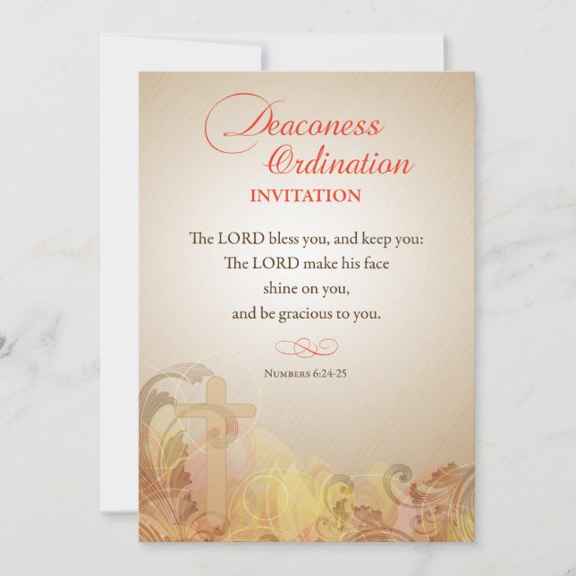 Deaconess Ordination Invitation Scripture (Front)