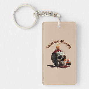 Dead But Glowing Key Chain, Día de los Muertos Keychain