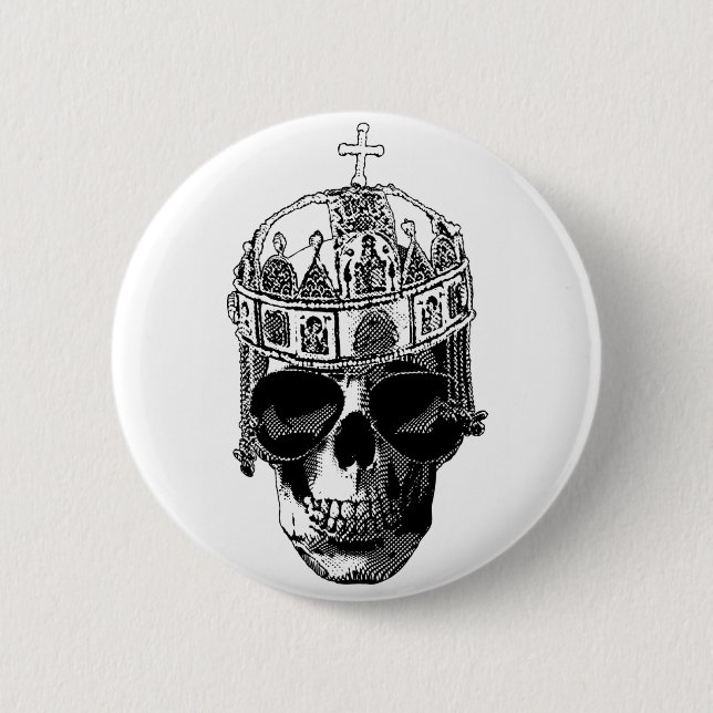 Dead Byzantine Emperor with sunglasses 2 Inch Round Button (Front)