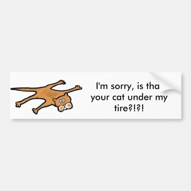 "Dead Cat" Bumper sticker (Front)