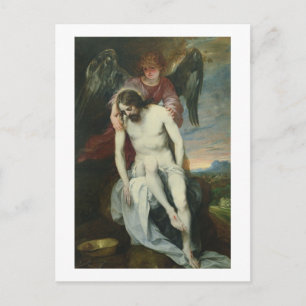 Dead Christ Supported by an Angel, c.1646-52 (oil Postcard