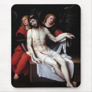 Dead Christ Supported by Two Angels (Ribalta) Mouse Pad