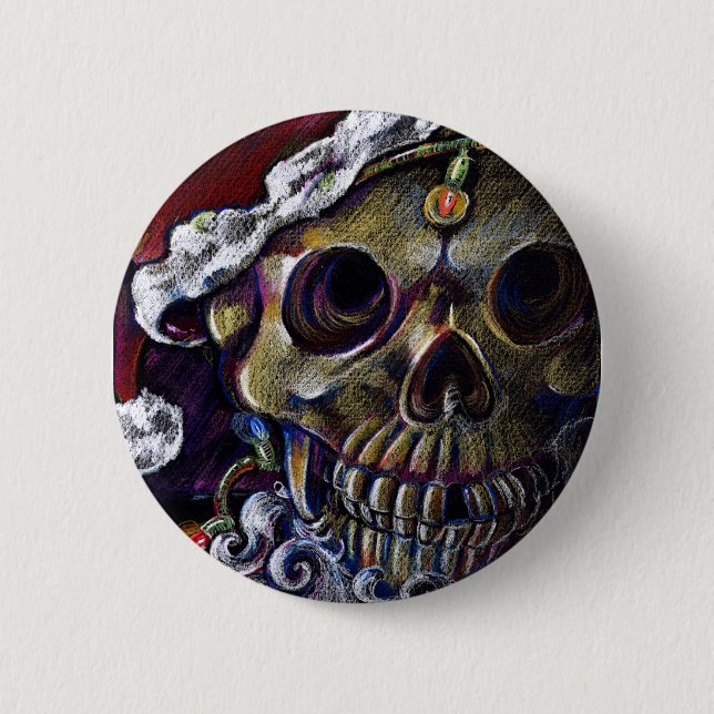 Dead Christmas 2 Inch Round Button (Front)