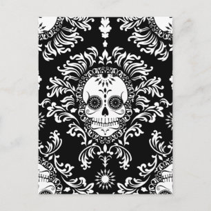 Dead Damask - Chic Sugar Skull Postcard