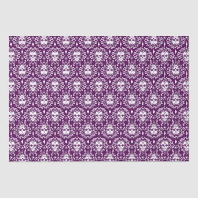 Dead Damask - Chic Sugar Skull Tissue Paper (Front)