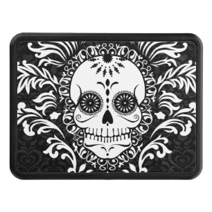 Dead Damask - Chic Sugar Skull Trailer Hitch Trailer Hitch Cover
