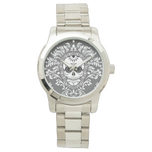 Dead Damask - Chic Sugar Skull Wrist Watch