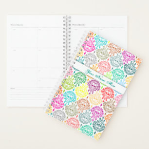 Dead Damask Colourful Chic Sugar Skulls Planner