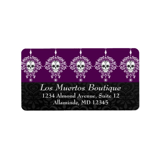 Dead Damask - Custom Sugar Skull Address Labels (Front)